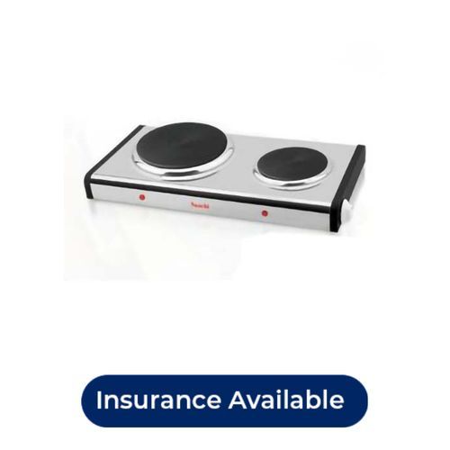 Saachi Quality Saachi Hotplate With Two Burners-Silver
