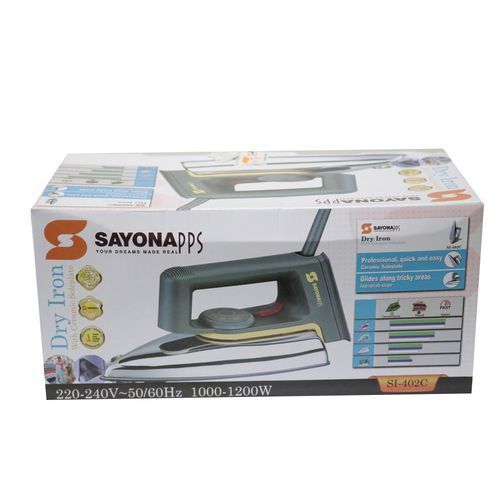 Sayona 402C Flat Iron - Silver/Grey