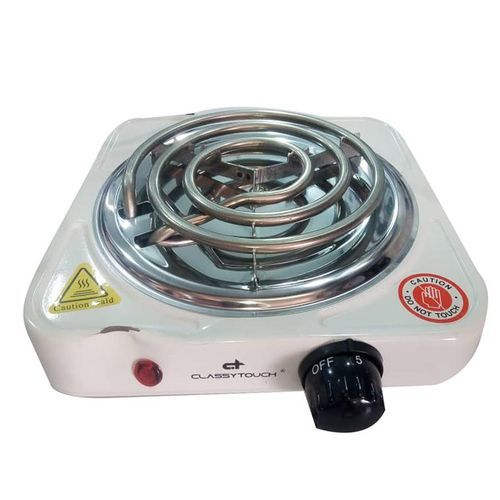 Quality Electric Hotplate With Coils-White