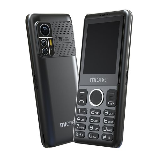 Mione T500-Dual SIM 2.4" 2500mAh With Camera-Black(1 YR WRTY)