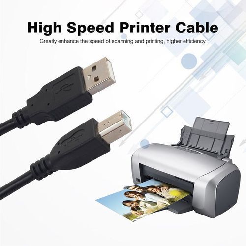 1.5m USB 2.0 AM-TO-BM High Speed Cable Printer &Scanner - Black