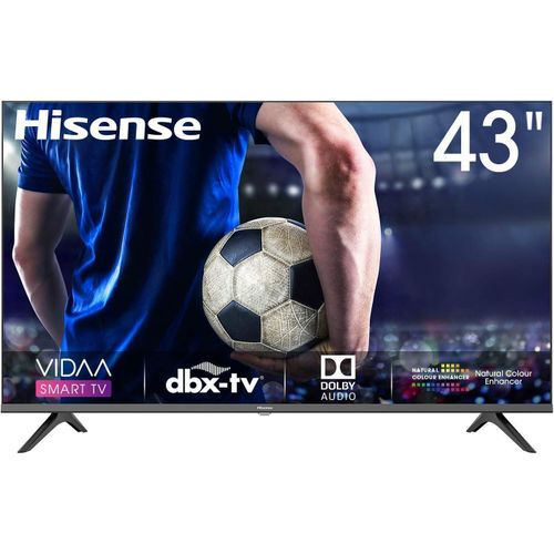 Hisense 43'' FHD Smart Tv With Netflixs, Youtube, Prime Video, Dolby Audio & Bezelless Design - Black