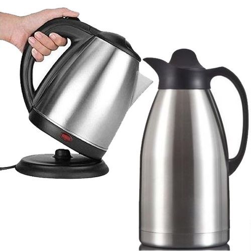 Bundle Of,kettle And 2Litres Unbreakable Vaccum Flask-Silver