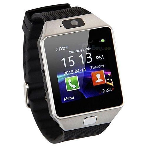 DT09 Smart Watch And Rubber Strap Men's Watch With Sim - Color May Vary