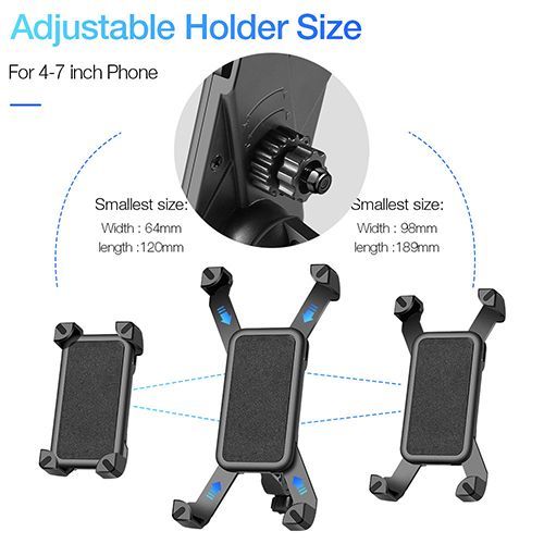 Bike Motorcycle Navigation Phone Stand Dimensions 10-18cm