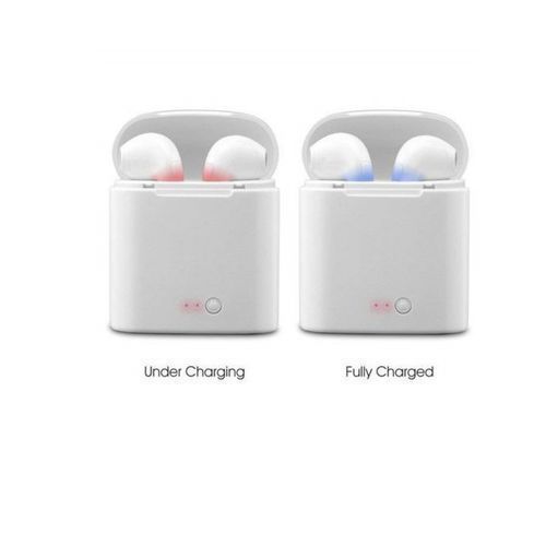 Wireless Bluetooth I7s Airpods for Both IOS & Android Devices  - White