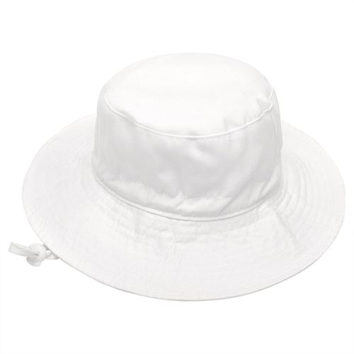 Kid's Wide Brim Sun Hat UV Protection Boys Sun Hat Girls Beach Cap Hat for Children 0-8 Months,White,XS NO5112