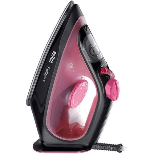Braun TexStyle 1 Steam Iron With Turbo Model 2000W SI1070PU- Pink/Black- 1 YEAR WARRANTY