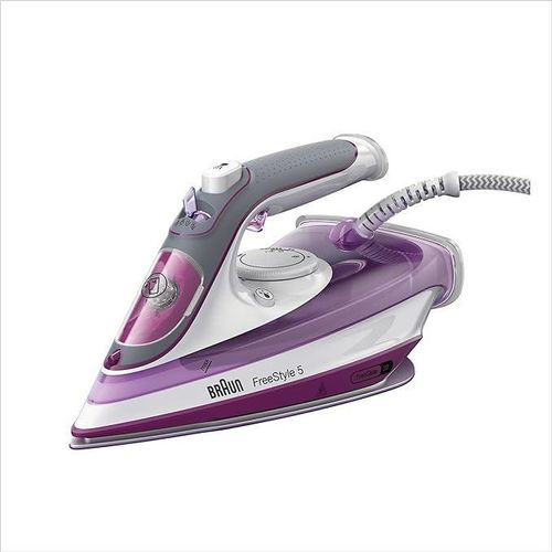 Braun Braun Braun FreeStyle 5 Steam Iron 2700W Freeglide 3D Technology SI5037VI- Violet.(1 YR WRTY)