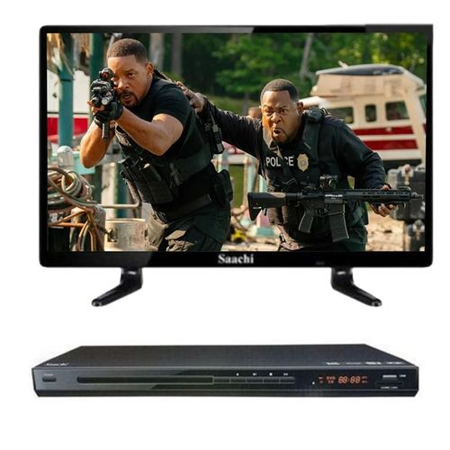 Buy 1 Led Digital 17 Inch Full Screen TV And Get 1 DVD Player Free-Black