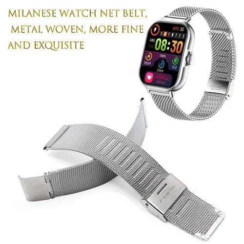 2.09 Smart Watch Fulltouchscreen - Business Silversteel Belt-Grey