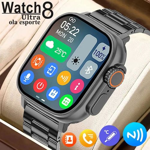 T800 Ultra Smartwatch Waterproof 1.99" Series 8 HD Display Smart Watch For Apple And Android- Black