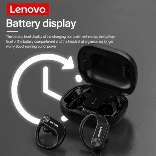 Lenovo LP7 Earbuds Wireless Headsets Bluetooth Earphones Hands-Free Dual Stereo Bass IPX5 - White