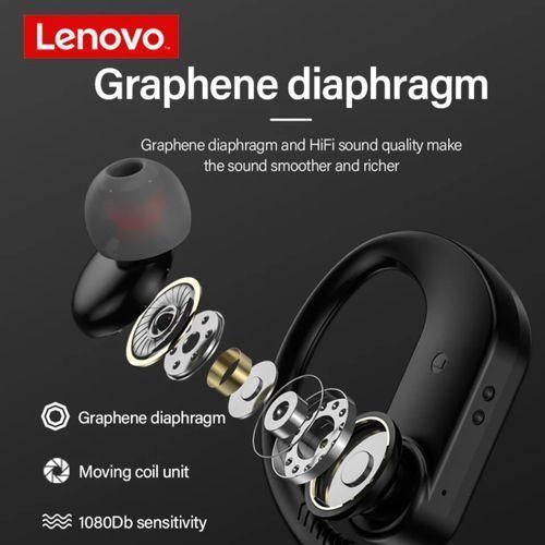 Lenovo LP7 Earbuds Wireless Headsets Bluetooth Earphones Hands-Free Dual Stereo Bass IPX5 - White