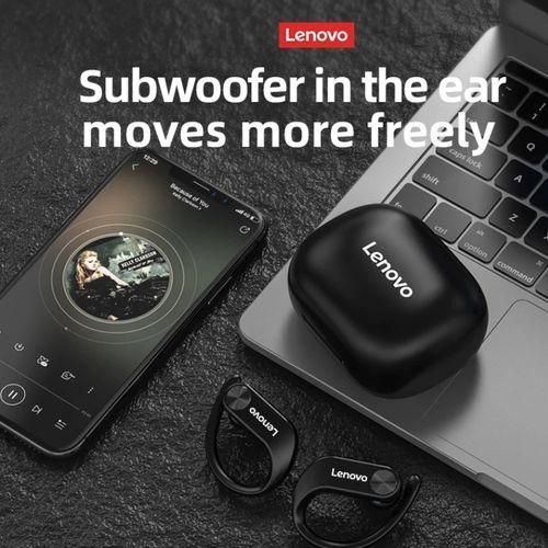 Lenovo LP7 Earbuds Wireless Headsets Bluetooth Earphones Hands-Free Dual Stereo Bass IPX5 - White