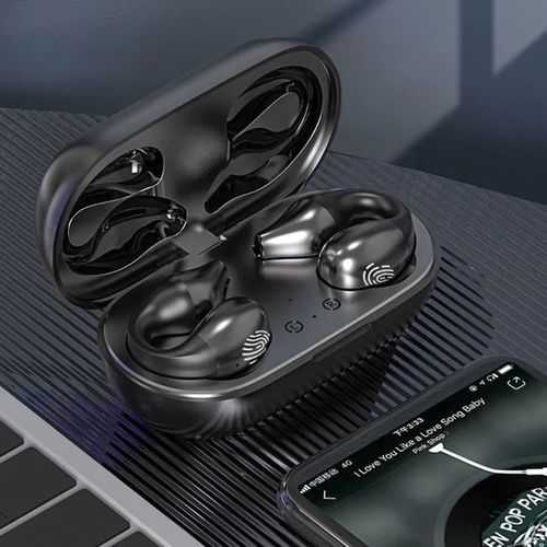 S03 Ouch Clip Digital Display BluetoothEarphones 5.2 -black