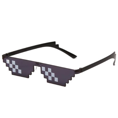 1pc Game Minecraft Thug Life Sunglasses Kids Holloween Party Cosplay Pixel Mosaic Sunglasses Boys Girls Birthday Gift Toys