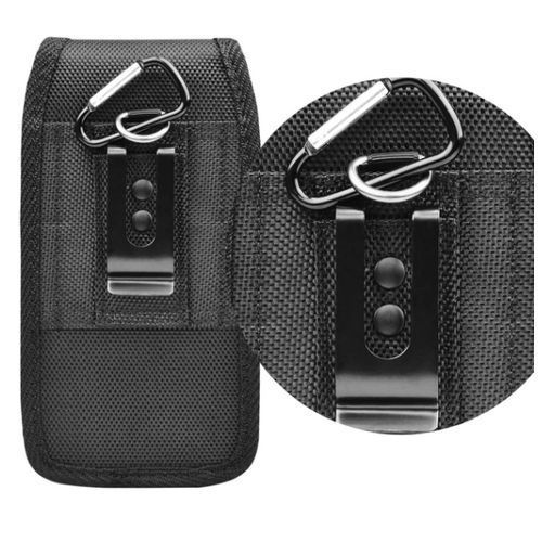 Men's Mobile Phone Case Belt Clip Wallet，Phone Pouch - Black