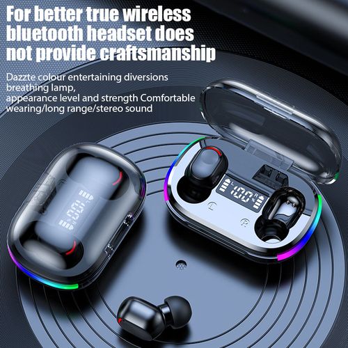 Wireless Earphones LED Digital Display Noise Reduction Headset