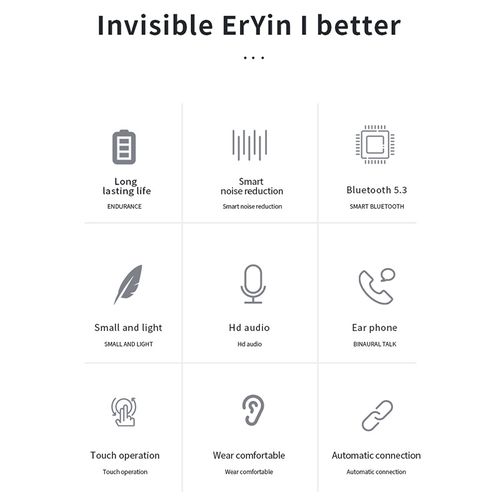 Wireless Earphones LED Digital Display Noise Reduction Headset