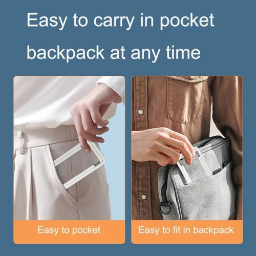 Simple Desktop Mobile Phone Bracket Aluminum Folding Portable Lazy Bracket-Silver