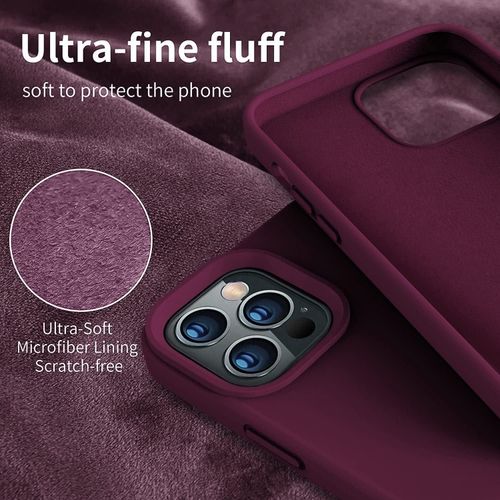 Iphone 11 12 13 14 15 Pro Max X Xs Max Silicone Shockproof Case Cover-Purple