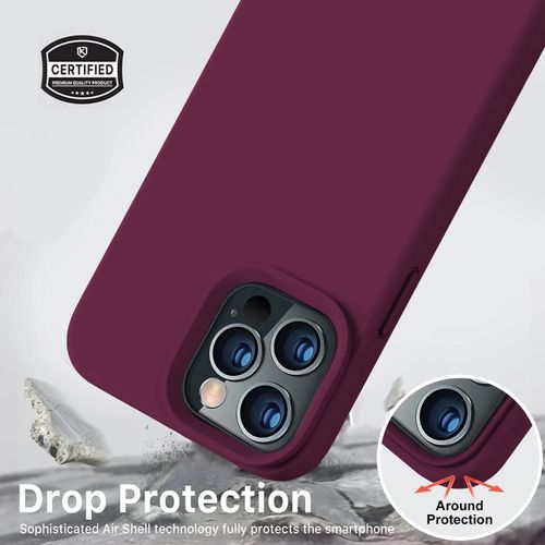 Iphone 11 12 13 14 15 Pro Max X Xs Max Silicone Shockproof Case Cover-Purple