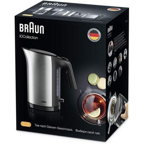 Braun IDCollection 1.7L Capacity 3000W Stainless Steel Electric Kettle WK5110BK- Black- 1 YEAR WARRANTY