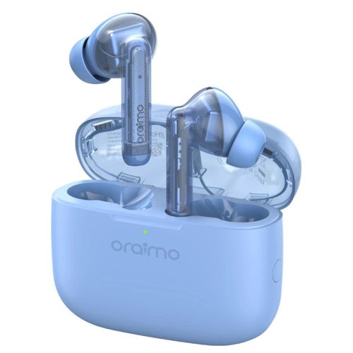 Oraimo FreePods Lite Earbuds with 40Hr Playtime,Custom EQ modes App, ENC Mic, Waterproof lPX4, BT 5.3 Bluetooth Headset (Ice Lake Blue, True Wireless Earpods)