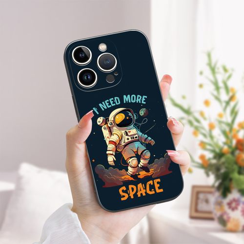 Apple Flexible Phone Case, TPU/Shockproof, Cartoon Astronaut, For IPhone 11/11Pro/11Pro Max, IPhone 12/12Pro/12Pro Max, IPhone 13/13Pro/13Pro Max
