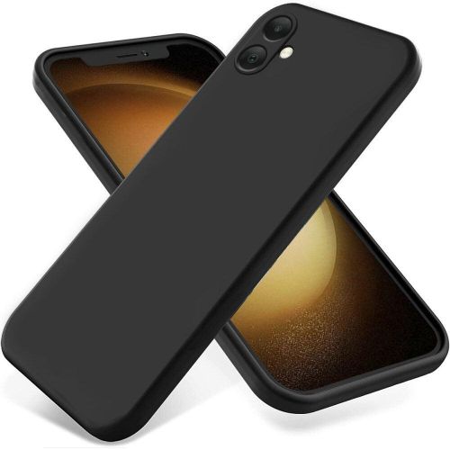 Samsung Galaxy A05 Soft Rubber Liquid Silicone Case Cover Black