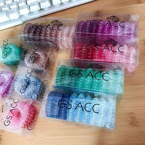 MT New Hair Rope Hair Ring Gradient Color Elastic Telephone Line Hair RingLight Tricolor