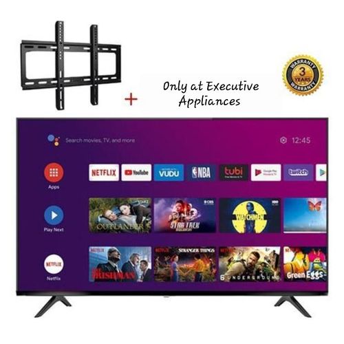 Hisense 32" Smart TV 2024 Design, Stream YouTube & Netflix + Free Wall Mount Bracket - Black