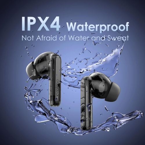 Oraimo FreePods Lite Earbuds with 40Hr Playtime,Custom EQ modes App, ENC Mic, Waterproof lPX4, BT 5.3 Bluetooth Headset (Black, True Wireless Earpods)