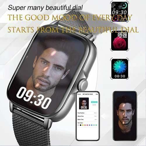 2.09 Smart Watch Full Touchscreen - Business Black Steelbelt
