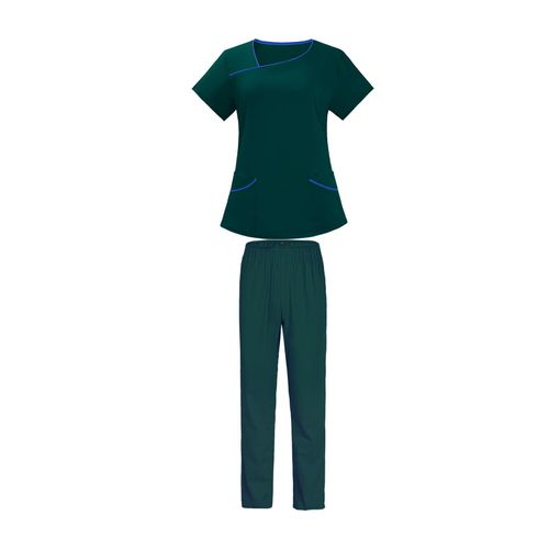 Women's Scrub Sets Elastic Scrubs Top And Pants M Size