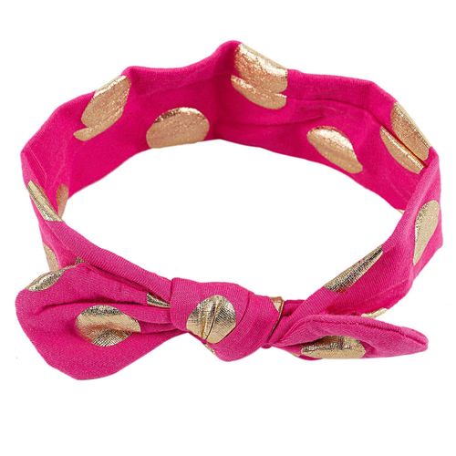 Baby Elastic Headbands with Hair Bows (Bowknot Hot Pink)
