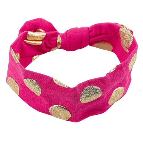Baby Elastic Headbands with Hair Bows (Bowknot Hot Pink)