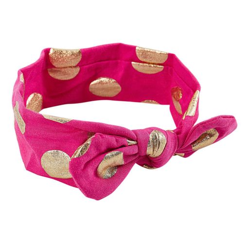 Baby Elastic Headbands with Hair Bows (Bowknot Hot Pink)