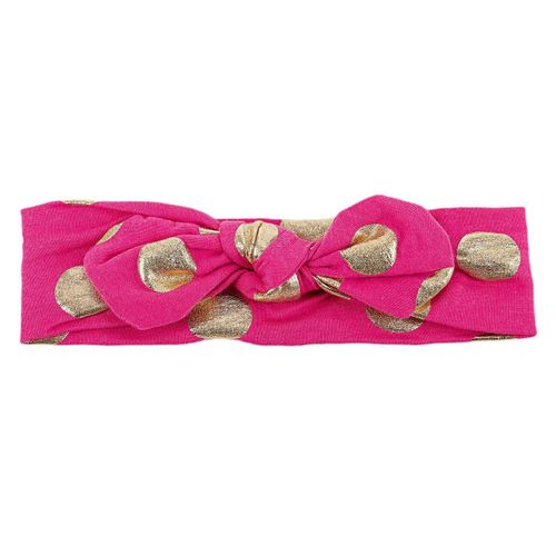 Baby Elastic Headbands with Hair Bows (Bowknot Hot Pink)