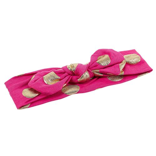 Baby Elastic Headbands with Hair Bows (Bowknot Hot Pink)