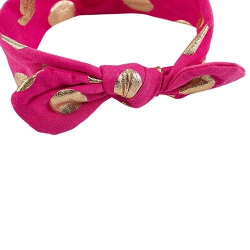Baby Elastic Headbands with Hair Bows (Bowknot Hot Pink)