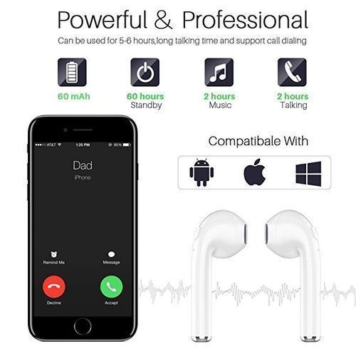 Bluetooth Wireless Earphones With Charging Case