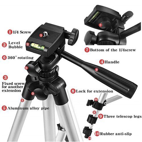 Camera Tripod 14 Adjustable Buckle For Cold Boot Port