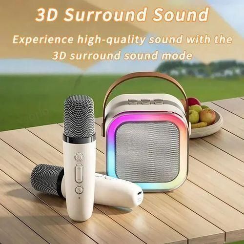 Genelec LED Bluetooth HIFI Karaoke Microphone Speaker