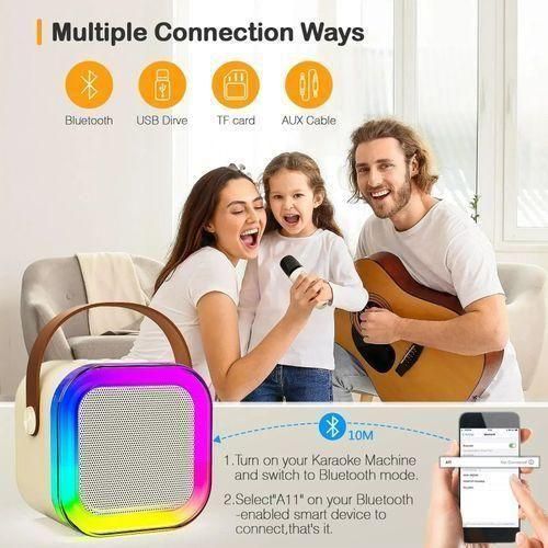 Genelec LED Bluetooth HIFI Karaoke Microphone Speaker
