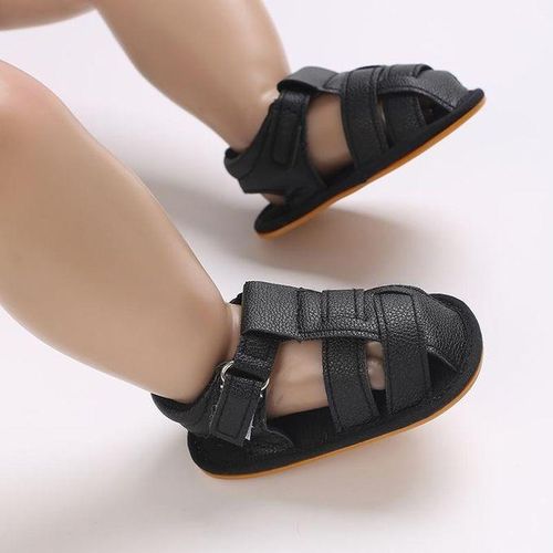 Summer Classic PU Leather Soft Rubber Sole Anti Slip Sandals 0-18Months