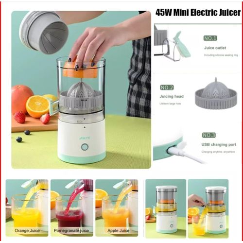 Wireless Portable Electric Juicer 45W Juice Separation USB Rechargeable Multifunctional Household Juice Machine Mini Juicer Cup