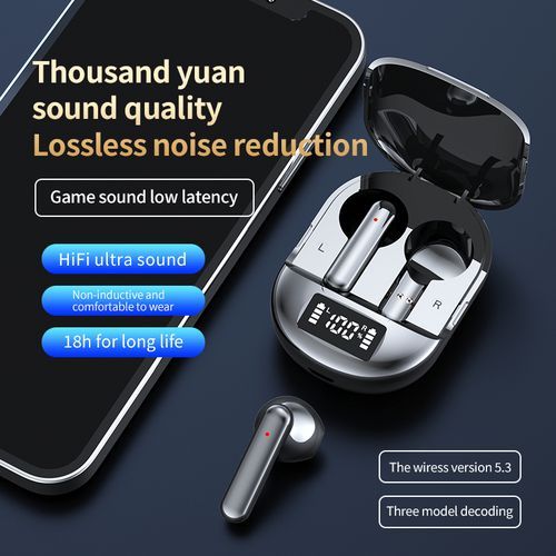 Bluetooth 5.2 TWS Wireless Earphones Sports Earbuds With Mic