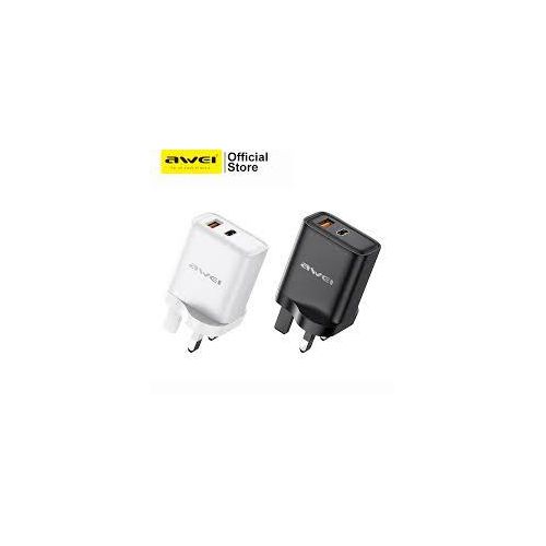 Awei PD81 22.5W Power Adapter Kit Fast Charging Charger Set PD20W  -Black